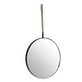 thumbnail image 4 of OUNONA Punch-free Mirror Retro Rope Wall Hanging Mirror Exquisite Makeup Mirror Decorative Mirror for Home Bathroom Bedroom (Black of Edge, Round Shape), 4 of 8