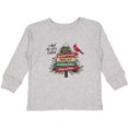 thumbnail image 3 of Inktastic Christian Christmas Tree with Red Cardinal Boys or Girls Long Sleeve Toddler T-Shirt, 3 of 5