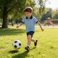 thumbnail image 4 of Xijirk Boys Summer Short Sleeve Casual Shirt Soft Breathable Lightweight Comfortable Daily Wear Top For Kids Outdoor Play Quick-Dry Crewneck Stylish Youth Toddler,6-7 Years, 4 of 7