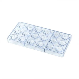 Pastry Tek Polycarbonate Cup Candy / Chocolate Mold - 21-Compartment - 10  count box