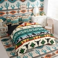 thumbnail image 3 of Erosebridal Bohemian Aztec Dreamcatcher Twin Bedding Sets, Western Cowboy Bedding Comforter Set, Black Reversible 7-Piece, 3 of 6