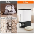 thumbnail image 5 of Lifewit Rice Dispenser 25 lbs, Rice Storage Container Moisture Proof with Measuring Cup, BPA-Free, Black, 5 of 8