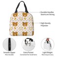 thumbnail image 4 of Sleek Relaxing Bear Figure Lunch Tote Insulated Lunch Box Unisex Adult Reusable Thermal Meal Prep Bag, 4 of 6
