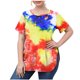 thumbnail image 2 of Fiudx Camisetas para Mujer Top Estampado Sin Posicionamiento con Cuello Redondo para Mujer, 2 of 4
