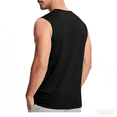 thumbnail image 4 of Cmfcve Men's Muscle Shirt Black Sleeveless Compression Athletic T-Shirt Quick Dry Silky Workout Gym Tank Top Running Football Training Tee Undershirt, 4 of 7