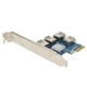 thumbnail image 5 of Divisor PCIE, PCIE 1 a 4 Puerto divisor vertical PCIE Tarjeta vertical PCI Express Claridad notable, 5 of 9