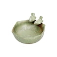 thumbnail image 1 of Injueey Alimentador de pájaros de cerámica Tazón de baño para pájaros Acabado retro Recipiente de comida para pájaros de frutas Comedero para Jardín y Patio Injueey HA018013-00, 1 of 1