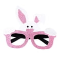 thumbnail image 3 of Gafas de fiesta de Pascua, marco de gafas de Pascua, gafas de animales, recuerdos de fiesta, foto oreja de conejo rosa, 3 of 9