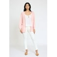 thumbnail image 3 of Spring Waffle Knit Open Cardigan with Pockets | 6 Colors | S-3X, 3 of 27