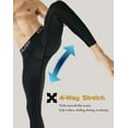 thumbnail image 3 of TELALEO Mens Thermal Pants Fleece Lined Bottoms Sports Tights Base Layer, 3 Pack, Black, Size L, 3 of 8