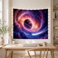thumbnail image 5 of Cosmic Nebula & Ringed Planet in Swirling Vortex, Mystical Celestial for Space Lovers, Astronomy Wall Art, Housewarming Gift Tapestry Wall Hanging for Bedroom, Living Room and Dorm, 5 of 7