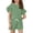 02#Army Green, variant on Girls Summer Outfits 2 Piece Sets Ruffle Short Sleeve Shirts and Shorts Set Kids Clothes With Pockets