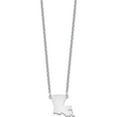 thumbnail image 2 of Sterling Silver Silver/Rhodium-Plated Louisiana State Necklace Made In United States xna706ss-la, 2 of 5