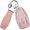 Leather Keychain-pink, variant on Key Fob Cover Compatible with Geely Coolray X6 Emgrand Global Hawk GX7 Atlas Boyue NL3 X7 EX7 Kulrey GT GC9 Borui 4 Button Keychain Case Holder Protector,Cat Keychain-white