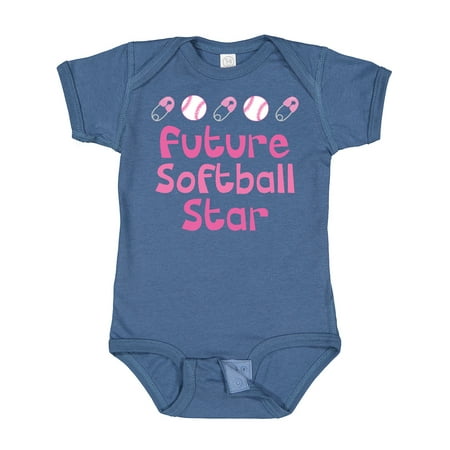 

Inktastic Future Softball Star Gift Baby Girl Bodysuit