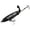 Black 1PCS, variant on Topwater Fishing Stosh Set Plastic Whopper Plopper Floating Rotating Tail Fishing Stosh Hard Stosh Hook For Freshwater Saltwater