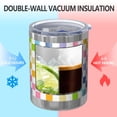 thumbnail image 2 of 12oz Tumblers Pastel Color Checkered Pattern Vacuum Insulated Stainless Steel Travel Tumbler Cups Mug with Lid and Straw for Beer,Coffee,Beverages with Cleaning Brush for Cold & Hot Drinks, 2 of 5