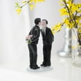 thumbnail image 3 of RENACLIPY Resin Wedding Couple Cake Picks Figurines - Day Cake Toppers and Party Decorations, 3 of 8