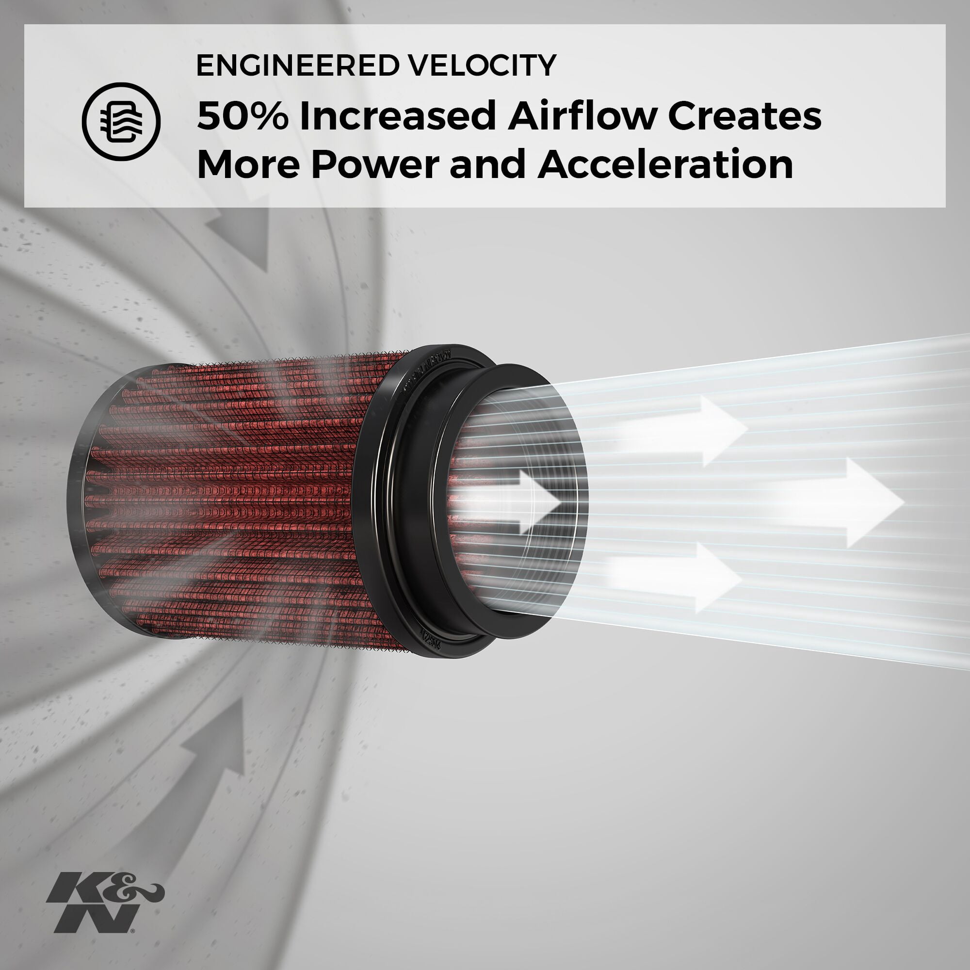 K&N Performance High-Flow Universal Engine Air Filter: Washable, Multi-Layer Protection, Engineered to Boost Horsepower, RP-3280