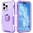 thumbnail image 3 of Pour iPhone 14 Max Étui de Téléphone Robuste avec Support Intégré TPU Design Antichoc - Protection contre les Chutes de Qualité Militaire - Bleu, 3 of 5