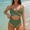 Army Green, variant on SavingsWomen's One Piece Swimsuits Tummy Control Cutout High Waisted Bathing Suit Wrap Tie Back Color Block Backless Swimwear Blue S