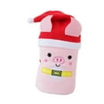 thumbnail image 4 of Manta de vellón, manta envolvente, manta de franela decorativa con gorro de Papá Noel, manta de sofá para dormitorio, sala de estar Cerdito, 4 of 8