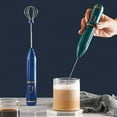 thumbnail image 5 of BrowQuartz Electric Wireless Milk Frother Egg Beater USB Charger Maker Mixer Coffee Whisk Kitchen Blender Handheld Food Stirrer Green, 5 of 6