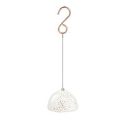 Art Glass Air Plant Decor, White