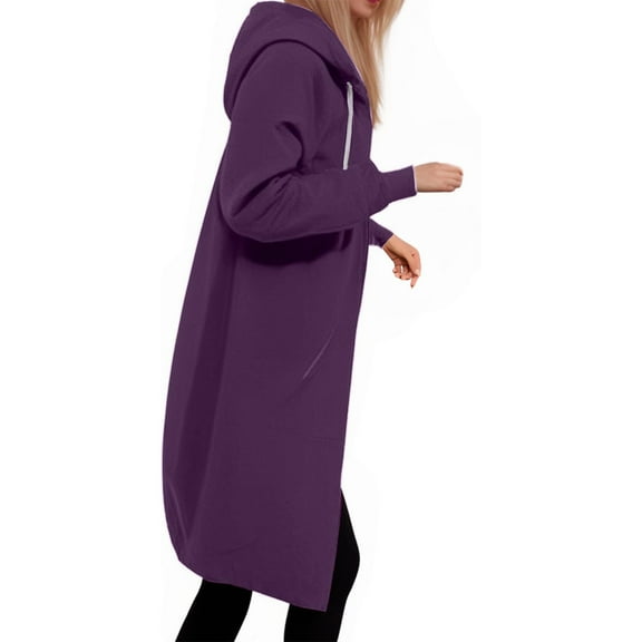 Kaemgyyd Hoodies for Women Fashion Comfortable Full Zip up Sweatshirts Lightweight Long Jackets Coat Outwear with Pockets