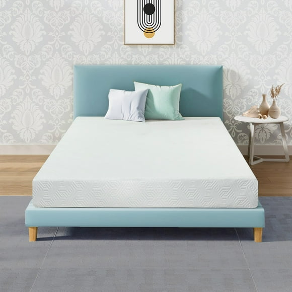ViscoLogic Canadian Ashley 7 Inch Queen Mattress Gel Memory Foam with Cool Sleep Supportive & Pressure Relief, Medium Firm Mattress in a Box, CertiPUR-US® Certified Foam, Queen Mattress