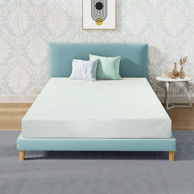 ViscoLogic Canadian Ashley 7 Inch Queen Mattress Gel Memory Foam with Cool Sleep Supportive & Pressure Relief, Medium Firm Mattress in a Box, CertiPUR-US® Certified Foam, Queen Mattress