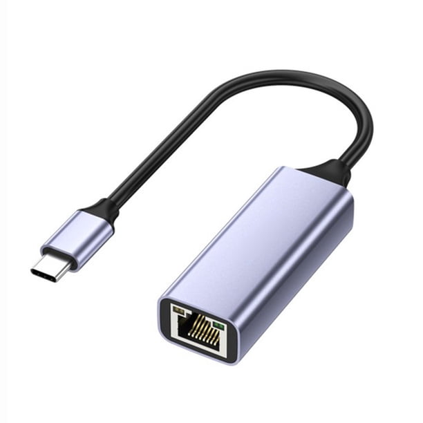 Adaptador red Tarjeta USB Ethernet USB3.0 1000Mbps RJ45 Tipo-C Gigabit 2.5G para la portátil Box