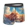thumbnail image 4 of Uemuo Cloud Sleeping Cat Pattern Men's Boxer Briefs,Trunk Anti-Chafing,Comfortable, Durable, and Stylish Underwear-Large, 4 of 9