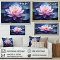 thumbnail image 4 of Designart "Luminescent Lotus Dream" Lotus Floater Framed Canvas Art Print, 4 of 5