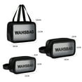 thumbnail image 4 of 3Pcs Clear Travel Toiletry Bags, Portable PVC Waterproof Makeup Cosmetic Bags, Transparent Travel Storage Carry Pouch for Women, Black, 4 of 7