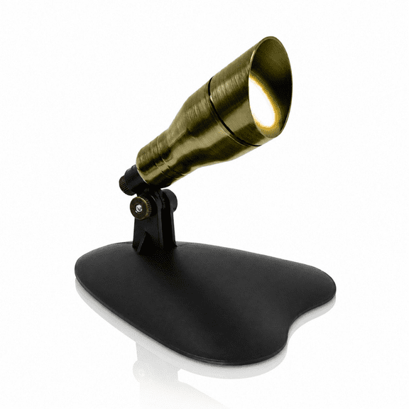 HALF OFF PONDS LumiNight Pond and Landscape Lighting - Brass 4-Watt LED Brass Spotlight (Add-On, Transformer Not Included) - BS-SL4W