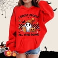 thumbnail image 2 of Little Boys Hoodie for Kids Sweatshirt Pullover Casual Loose Cute Print Long Sleeve Hoodie Casual Basic Pullover ,Size 7-8T , Red, 2 of 4