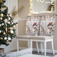 thumbnail image 3 of Christmas Snowman Chair Covers Set of 4 Xmas Elk Tree Eucalyptus Vintage Chair Back Covers Stretch Removable Washable Slipcovers Protector for Dining Room Kitchen Party Decor, 3 of 5