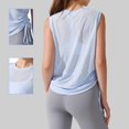 thumbnail image 5 of JIAYUE Women's Athletic T-Shirt Breathable Performance Sleeveless Round Neck Pure Color For Workouts Gym Running And Daily Wear Wicking Comfortable Tops For Female, 5 of 6
