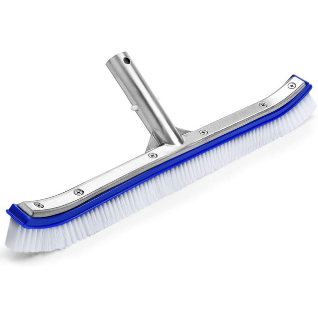 Cabezal de cepillo para piscina Cabezal de cepillo para piscina Cepillo de limpieza de aluminio premium de 18 pulgadas para piscina, spa, bañeras, paredes, azulejos, pisos oso de fresa Electrónica