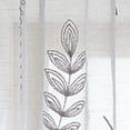 thumbnail image 3 of (2 pack) Better Homes & Gardens Embroidered Botanical Sheer Curtain, Single Panel, Soft Silver, 50" W x 84" L, 3 of 7