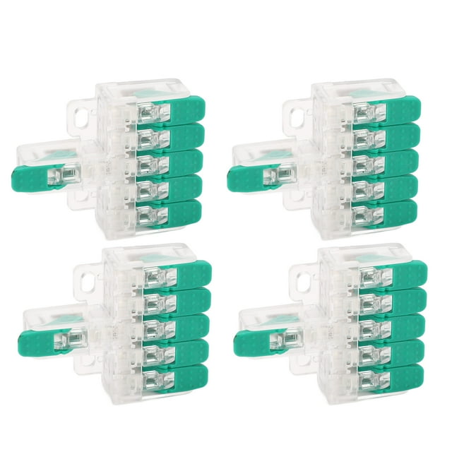 Conector de empalme de cableado rápido, 450v 41a 1 en 5 out retardante de la llama del conector de alambre eléctrico para 10-20 AWG