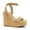 Beige, variant on XYD Women Open Round Toe Espadrilles Wavy Edge Sandals Platform Ankle Strap Wedge High Heels Fashion Summer Holiday Shoes Size 15.5 Beige