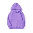 thumbnail image 2 of Garbnen Trendy Hoodies for Teen Girls Purple Long Sleeve Lightweight Sweatshirt with Pocket Fall Fleece Preppy Cute Clothes for Teen Girls 4-5 Years, 2 of 4