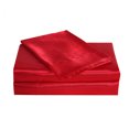 thumbnail image 2 of Bella &amp; Whistles LEV652XXREDX03 Satin Charmeuse Feuille Ensemble Rouge - Grand, 2 of 3