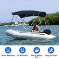 thumbnail image 4 of COVERS&ALL 3 Bimini Top, Sturdy frame design, 8 oz UV Tear & Abrasion-Resistant, Water Repellent Polyester Fabric with PU Coat (Navy Blue, 72" L x 61" - 66" W x 46" H Inches), 4 of 7