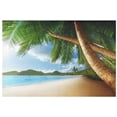 thumbnail image 2 of EREHome Palmier Tropical Set de Support de Plaque Set de 2, Tapis de Table de Plage d'Été 12x18 Pouces, 2 of 5