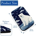 thumbnail image 4 of Polar Bear 12.5x8.2 Inch Soft Comfortable Furry Printed Armrest Accessory Car Armrest Pad Mat, 4 of 6