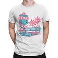 thumbnail image 2 of Lucky Star Diner Graphic Men's White T-shirts, 2 of 3