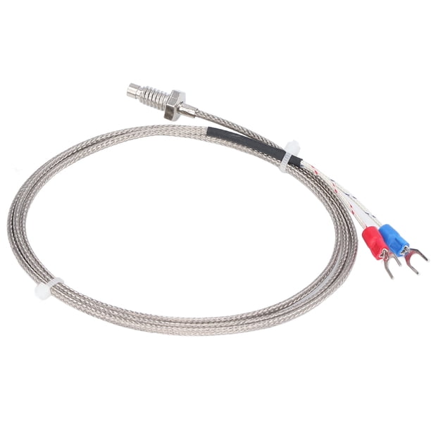 M6 BERM K Tipo Termopar M6 Pulgadas Tornillo Sensor De Temperatura Sondas Cable 0-400 Grados Celsius 1 Metro